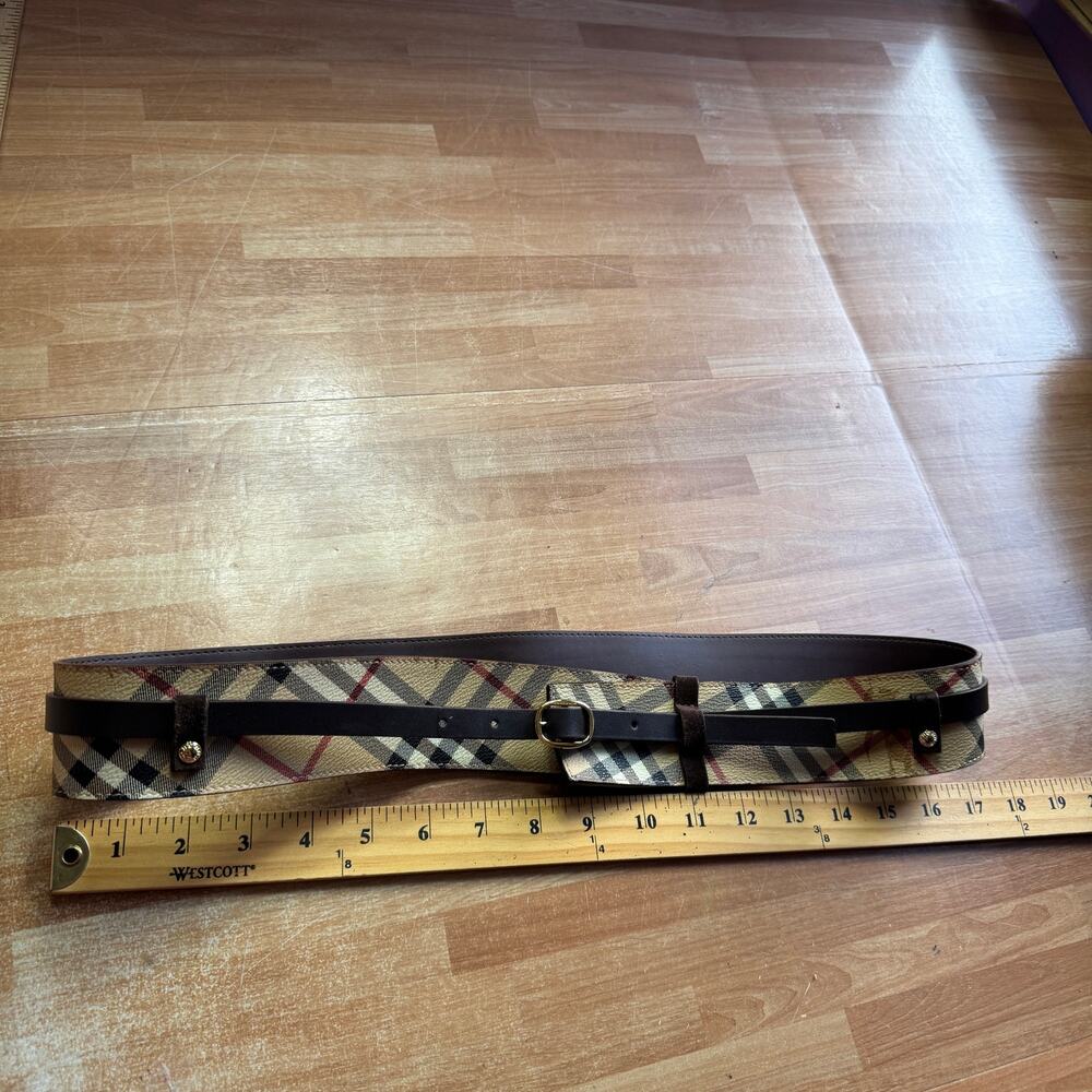 Burberry Vintage Check corset waist belt, authentic - Picture 7 of 13